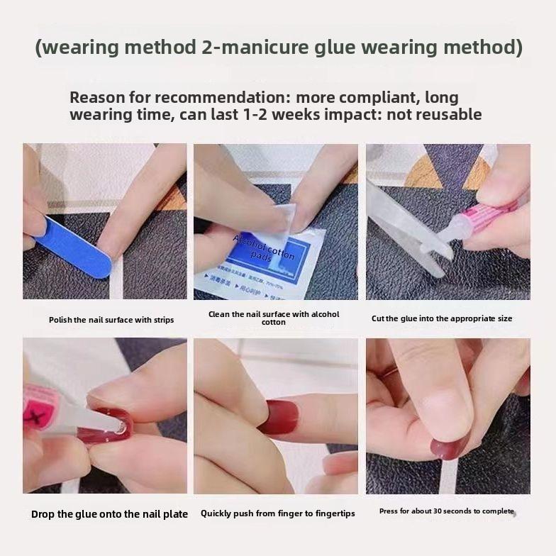 yrnails--handmade press-on nails selectable size andlength random style